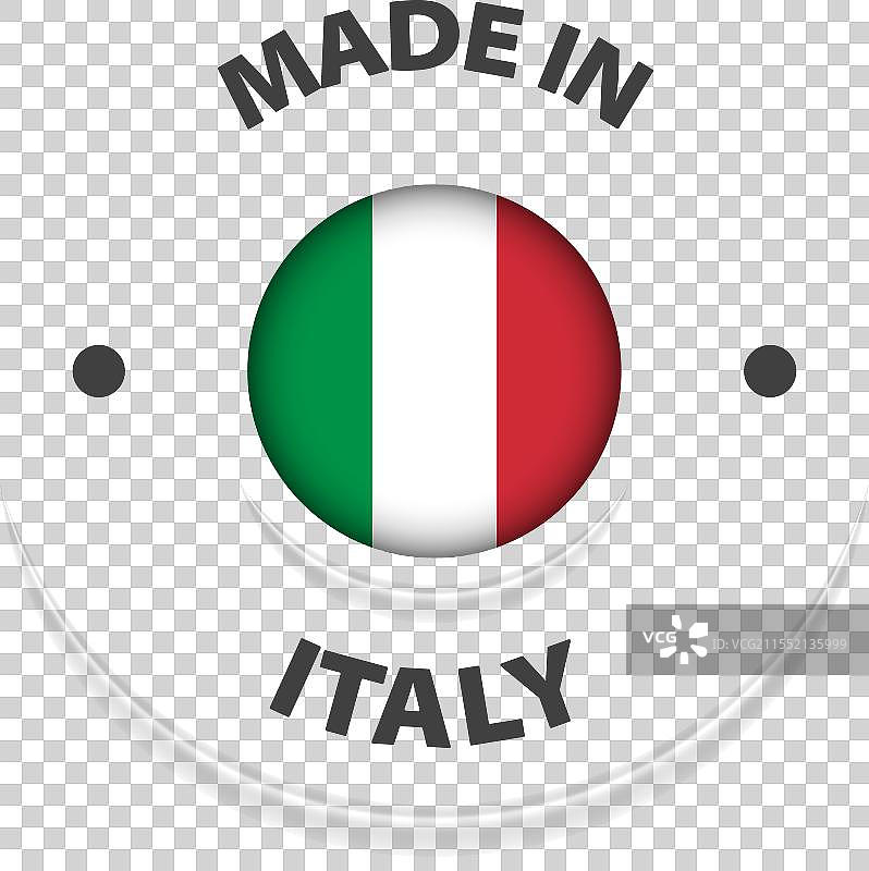 意大利制造的图形和标签图片素材