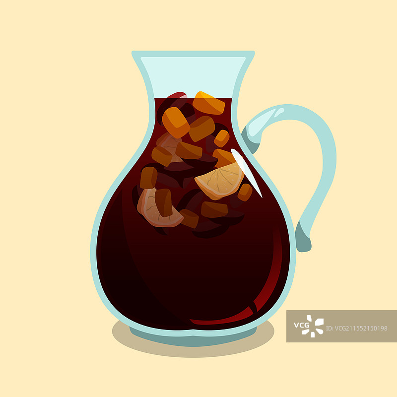 美味清爽的桑格利亚饮品图片素材