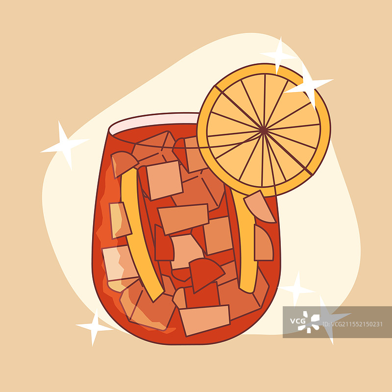 美味清爽的桑格利亚饮品图片素材