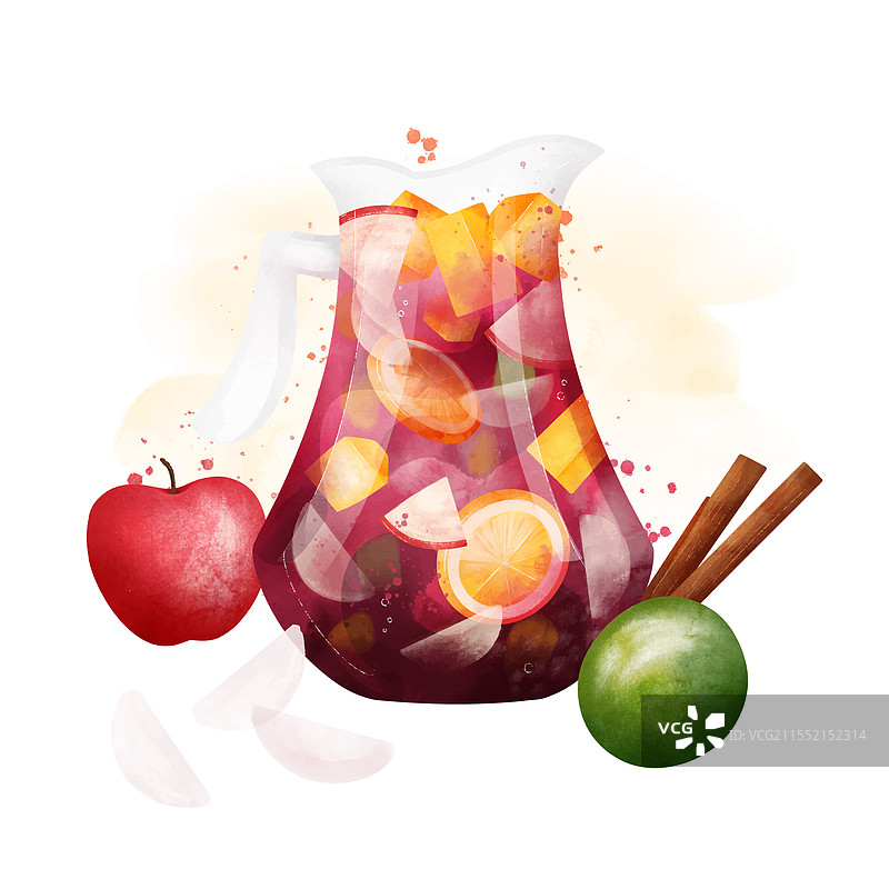 美味的桑格利亚酒图片素材