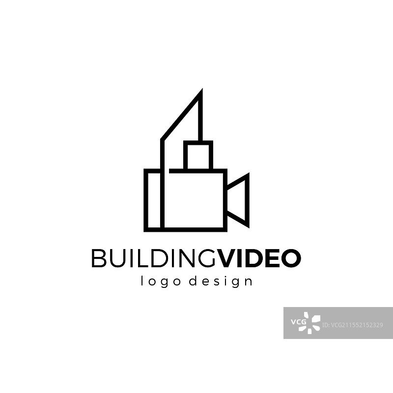 建筑组合视频标志设计图片素材