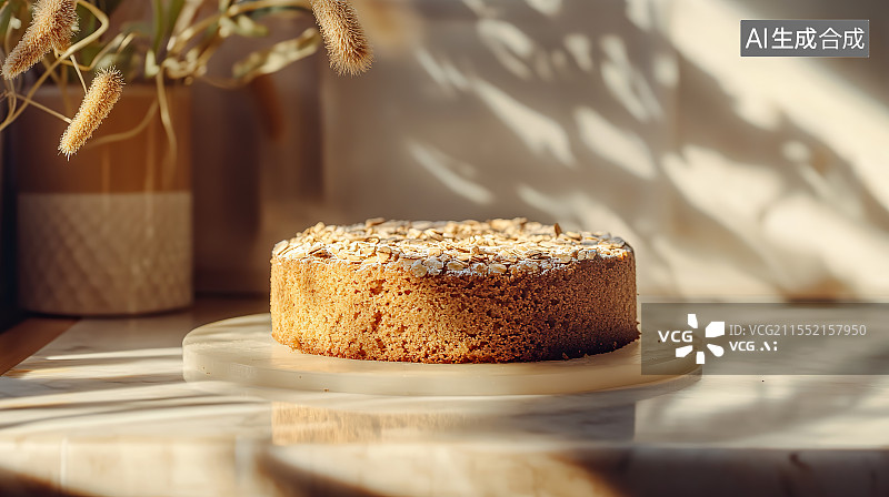 【AI数字艺术】桌子上面包和面包的特写镜头图片素材