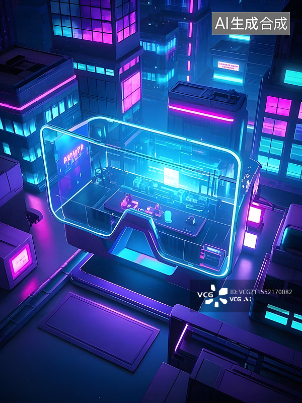 【AI数字艺术】AR眼镜产品展示和应用场景图片素材