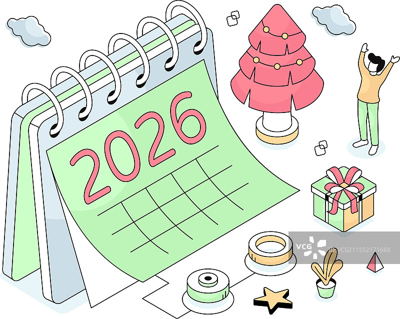 新年日历图片素材