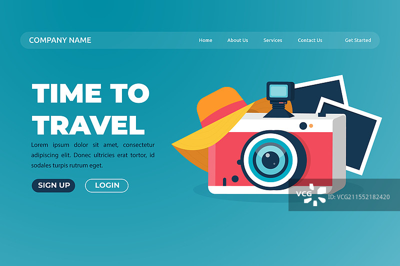 旅游着陆页图片素材