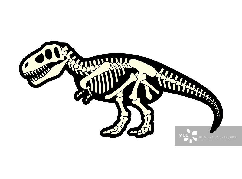 霸王龙骨架图片素材