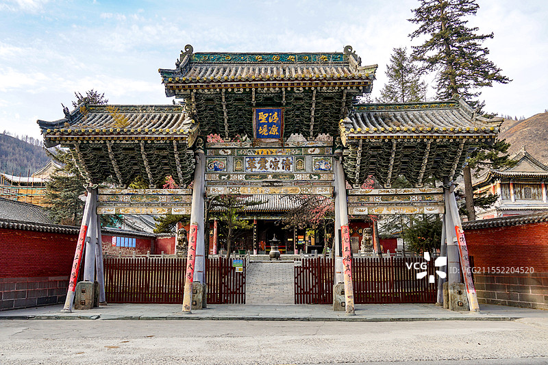 山西忻州市五台山碧山寺图片素材
