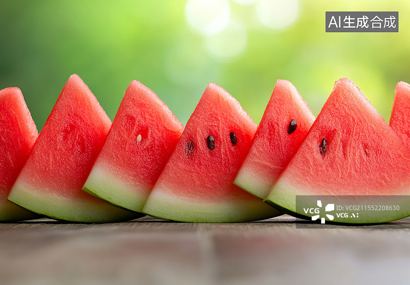 【AI数字艺术】立夏节气-美味的西瓜图片素材