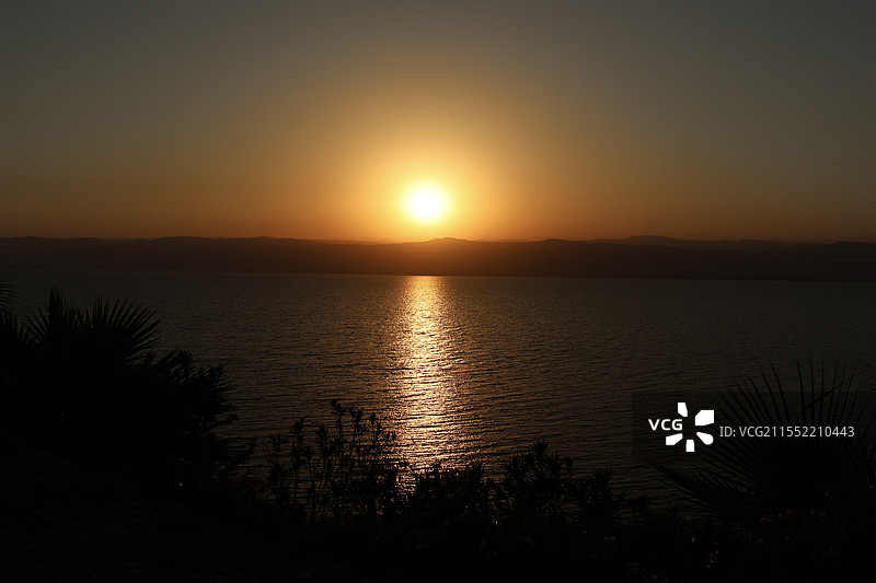 死海日落图片素材
