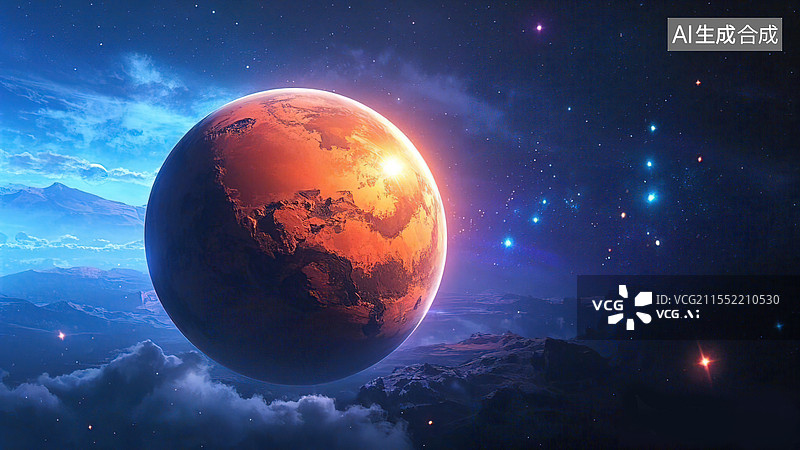 【AI数字艺术】宇宙中的炽热恒星 —— 太阳图片素材