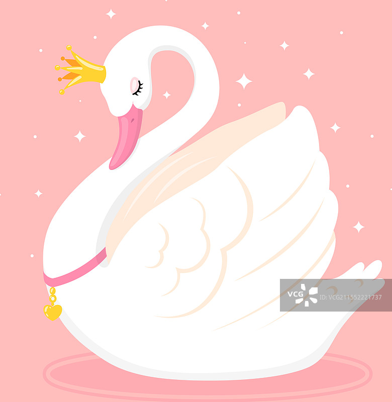 天鹅公主演绎概念图片素材