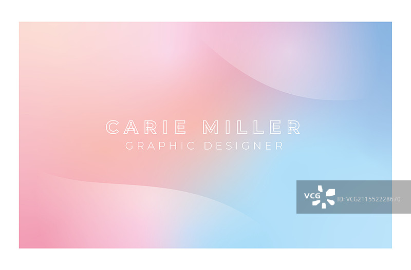 柔和渐变的名片主题图片素材