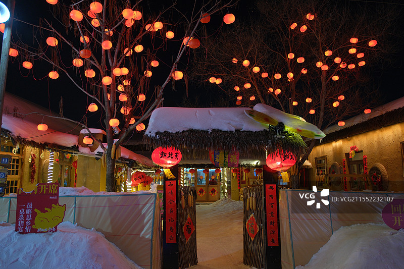 春节期间的风光图片素材