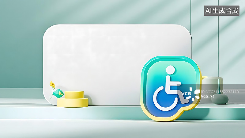 【AI数字艺术】3d卡通养老背景最大图片素材