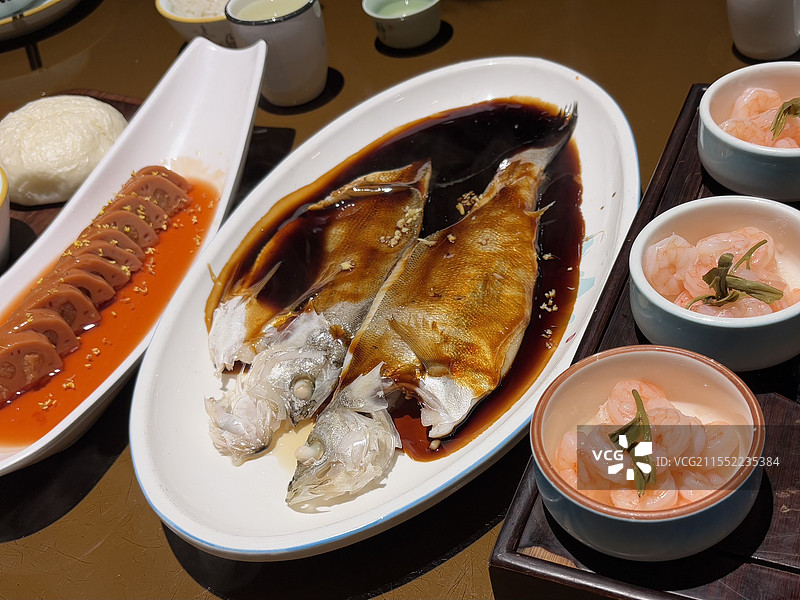 杭州西湖醋鱼图片素材