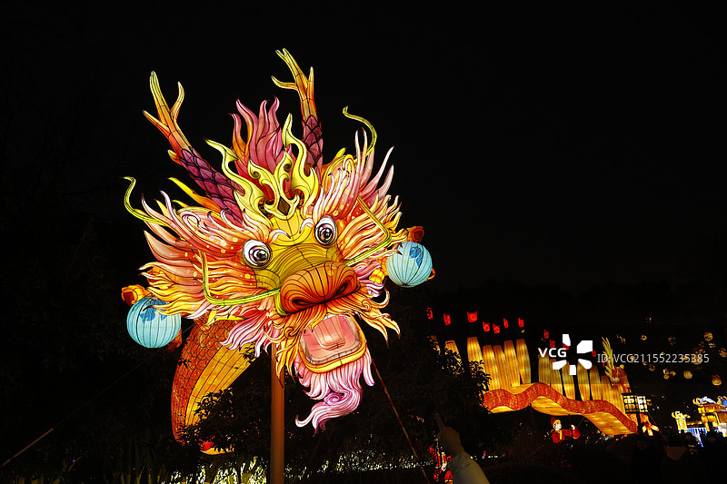 秦淮河灯会图片素材