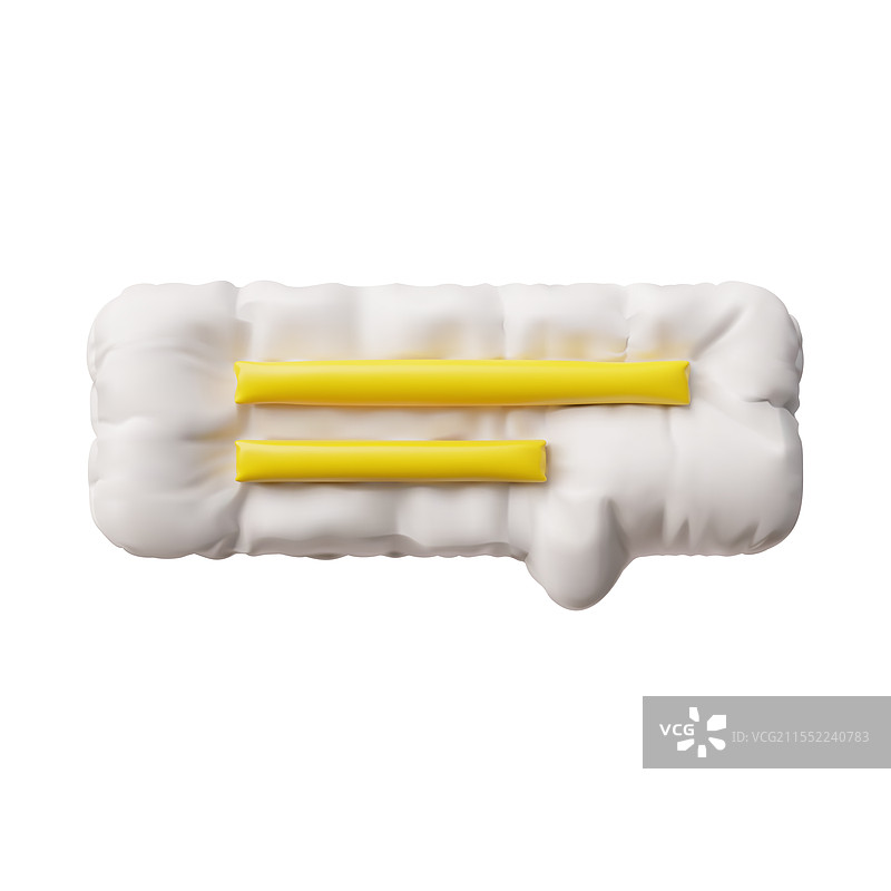充气的3D对话气泡图片素材
