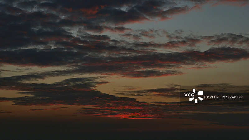 天空中美丽多彩的晚霞图片素材