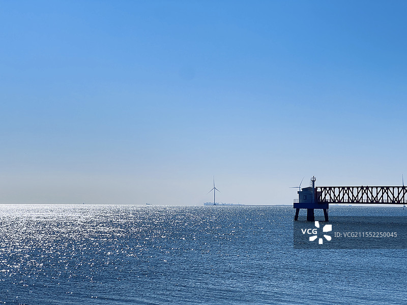 天津妈祖文化园海边图片素材