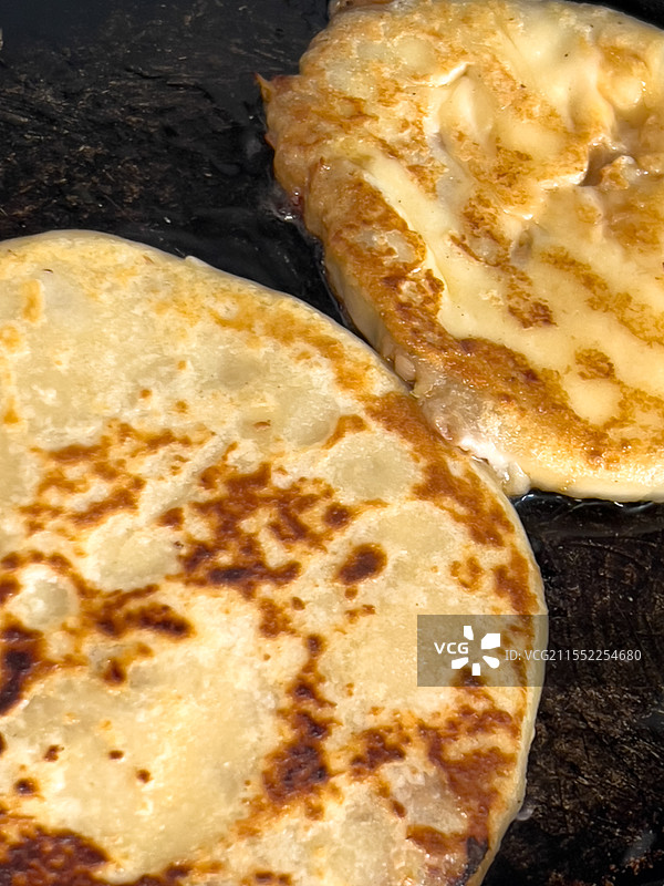 河南饮食 豫东美食 周口肉盒 肉饼 煎肉饼图片素材