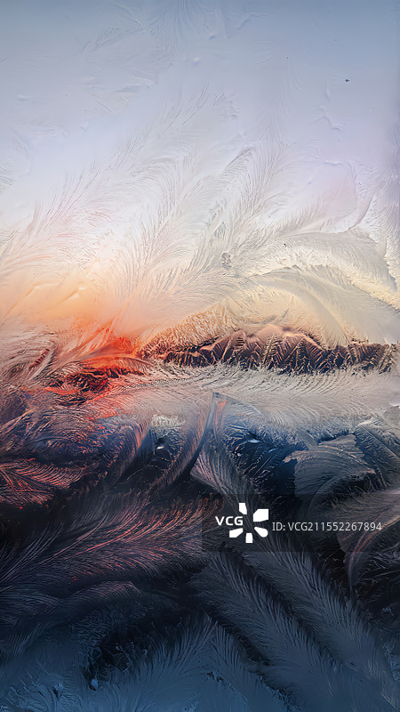 火车上的窗花图片素材