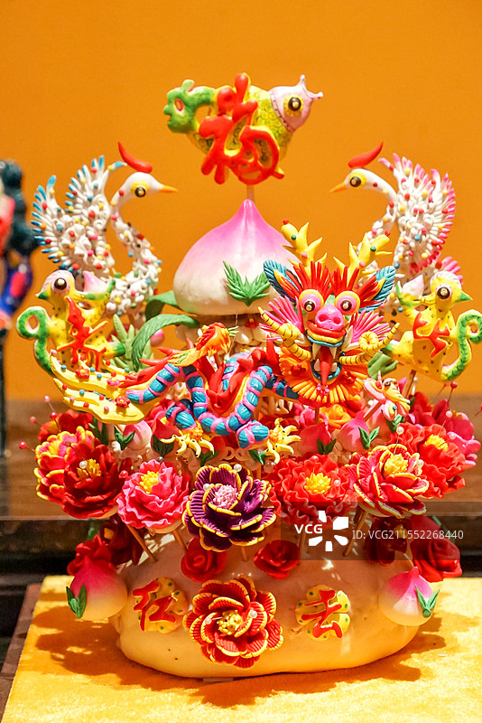 春节新年传统中式非遗面点花馍图片素材