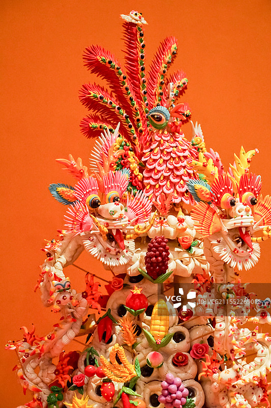 春节新年传统中式非遗面点花馍图片素材