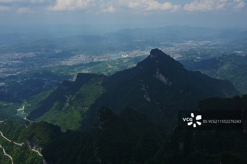 湖南张家界天门山图片素材