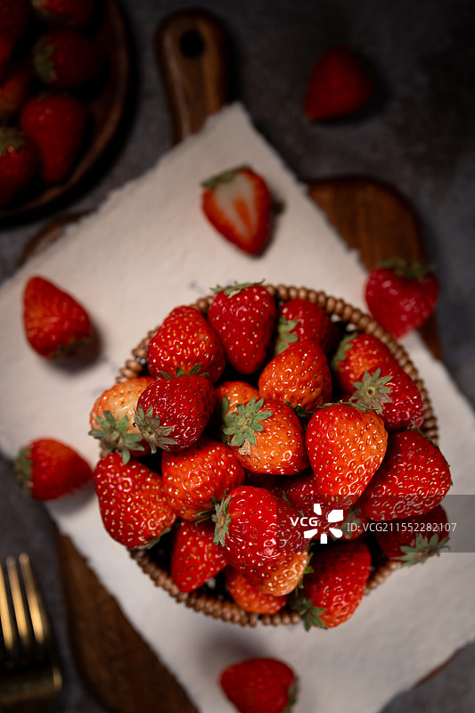 水果拍摄-草莓图片素材