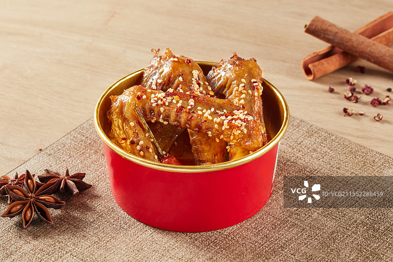 卤鸭翅图片素材