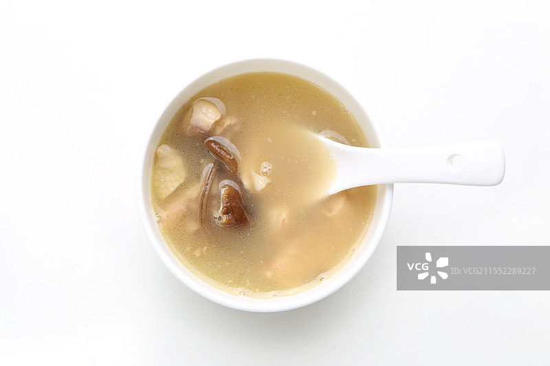 茶树菇土鸡汤图片素材