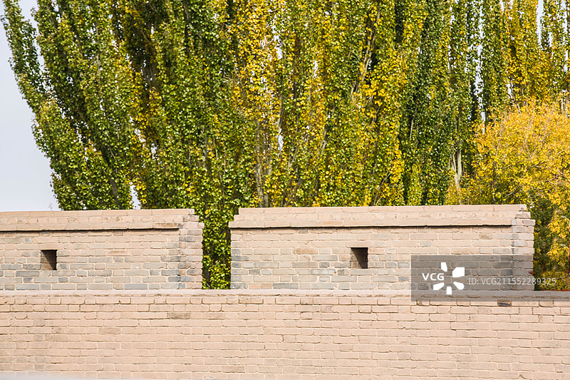 中国甘肃省嘉峪关市嘉峪关关城景观图片素材