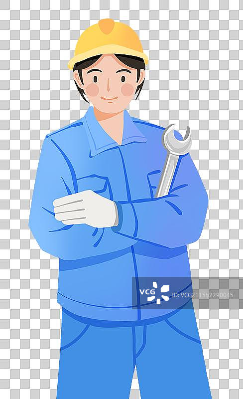 一位建筑工程工厂女性工人图片素材