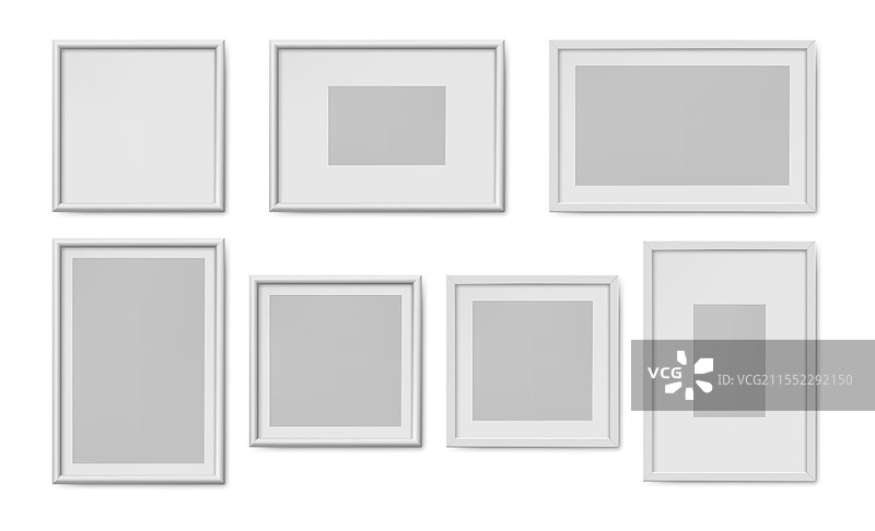 逼真的印刷和摄影海报展示图片素材