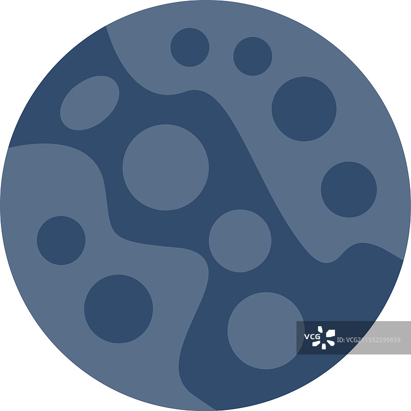 冥王星扁平图标设计图片素材