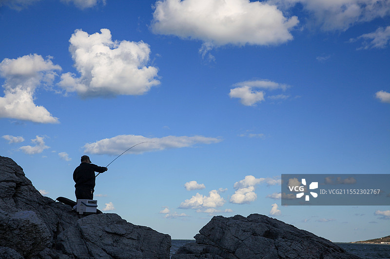 垂钓者图片素材