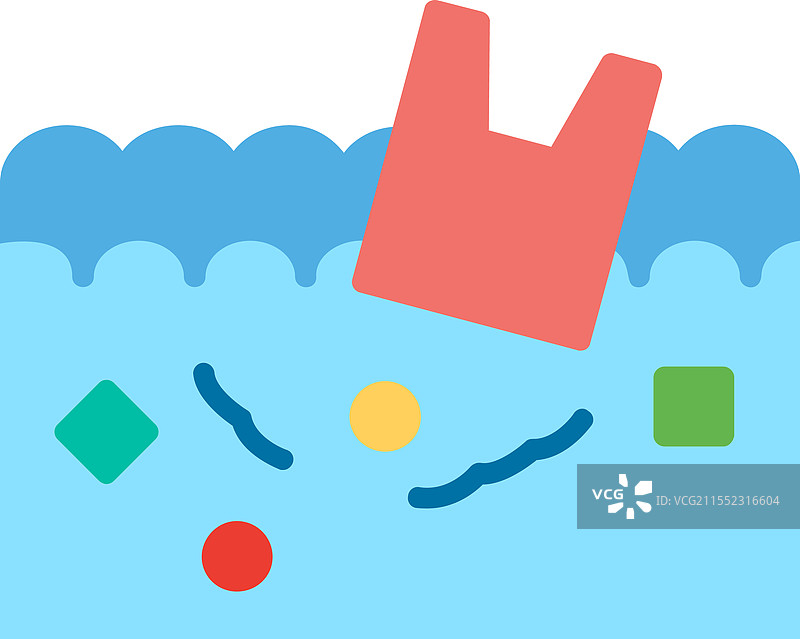 废塑料扁平图标设计图片素材