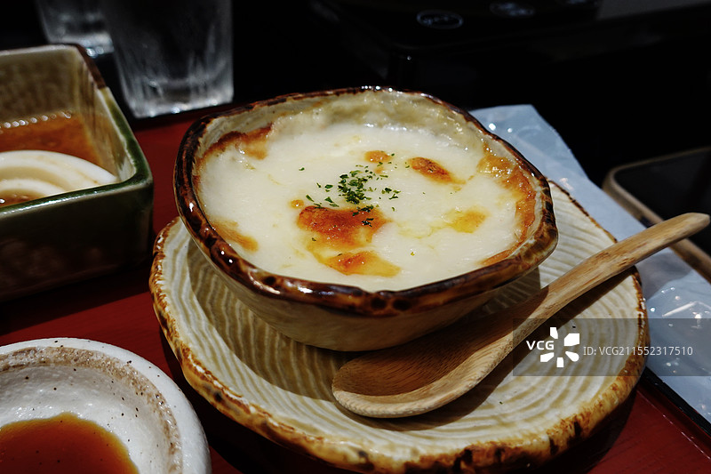 奶酪烤豆腐日本京都豆腐会席料理图片素材