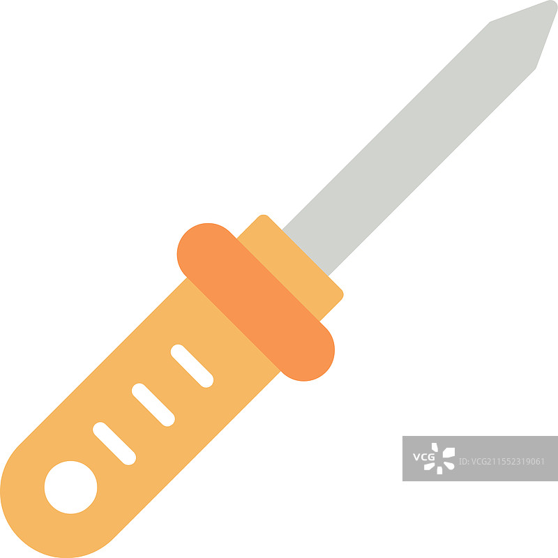 平头螺丝刀扁平图标设计图片素材