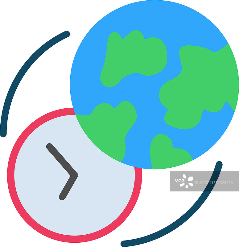 时间扁平图标设计图片素材