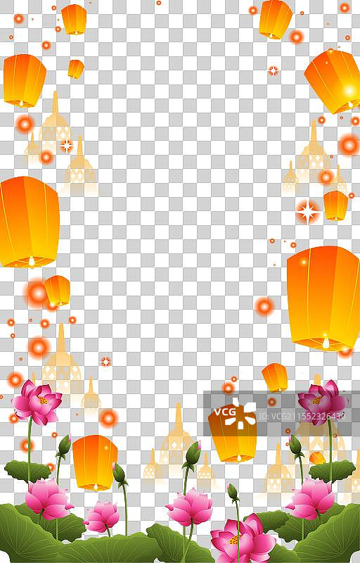 快乐的卫塞节垂直背景图片素材