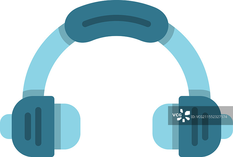 耳机扁平图标设计图片素材