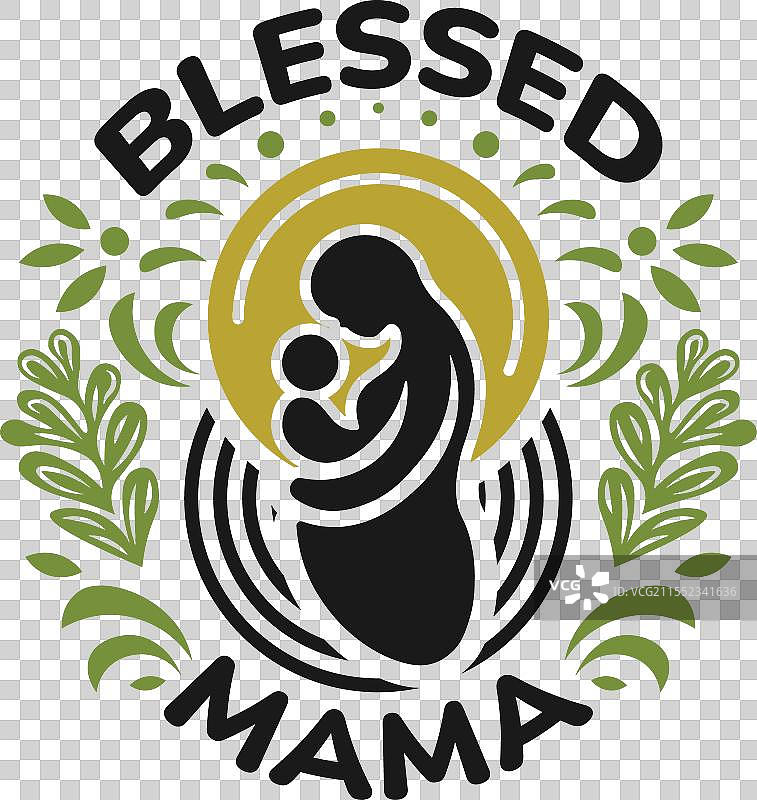 母亲节T恤设计图片素材