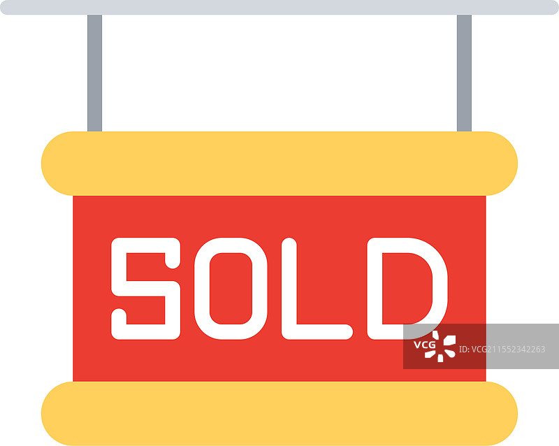 已售出扁平图标设计图片素材