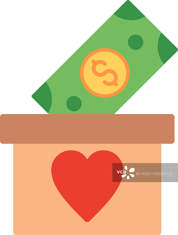 现金箱扁平图标设计图片素材
