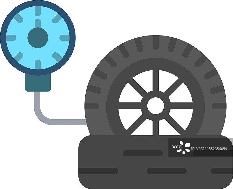 扁平化轮胎图标设计图片素材