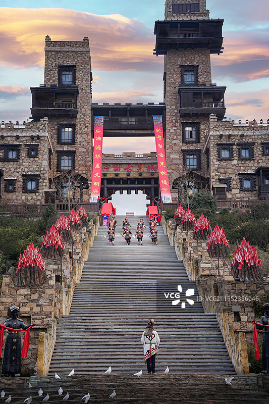 中国古羌城图片素材