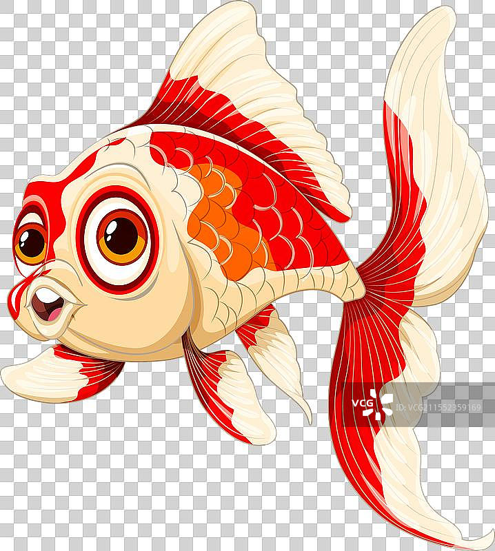 充满活力的奇幻金鱼艺术作品图片素材