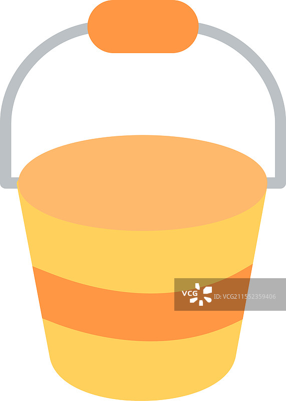 桶的扁平图标设计图片素材
