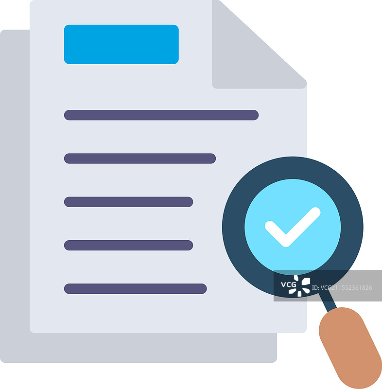 审查扁平图标设计图片素材